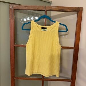 525 America Sunny Yellow Knit Tank Top - Size Small